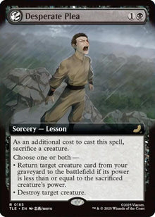 Image for Desperate Plea (Extended Art) (185) (TLE) - Magic: The Gathering