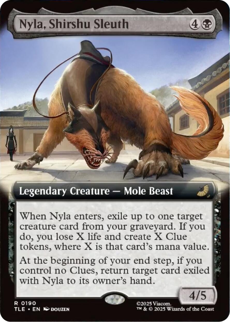 Image for Nyla, Shirshu Sleuth (Extended Art) (190) (TLE) - Magic: The Gathering