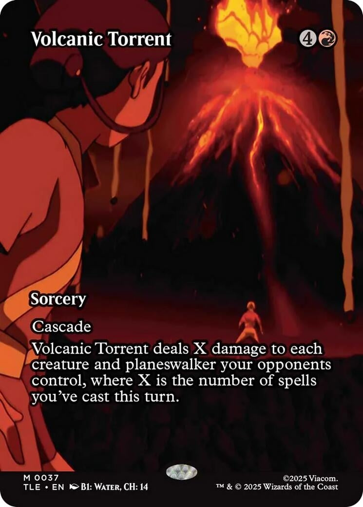 Image for Volcanic Torrent (Borderless) (37) (TLE) - Magic: The Gathering