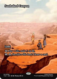 Image for Sunbaked Canyon (Borderless) (58) (TLE) - Magic: The Gathering