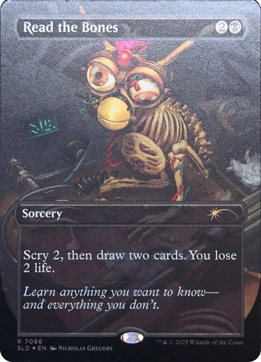 Image for Read the Bones (Rainbow Foil) (7066) (SLD) - Magic: The Gathering