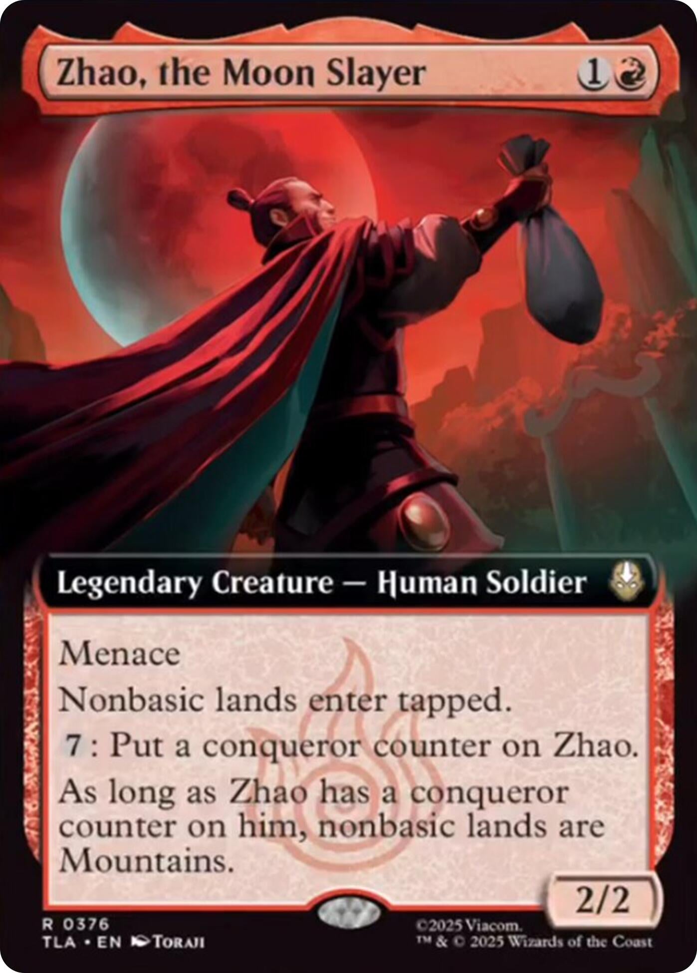 Image for Zhao, the Moon Slayer (Extended Art) (376) (TLA) - Magic: The Gathering