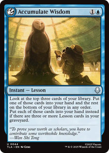 Image for Accumulate Wisdom (44) (TLA) - Magic: The Gathering