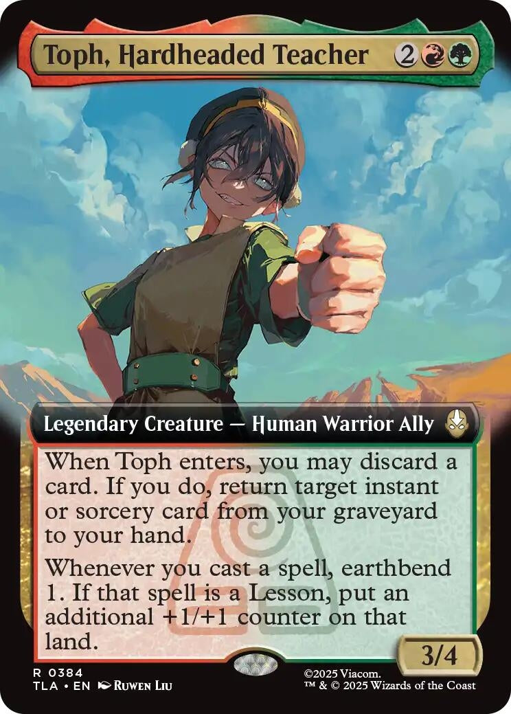 Image for Toph, Hardheaded Teacher (Extended Art) (384) (TLA) - Magic: The Gathering