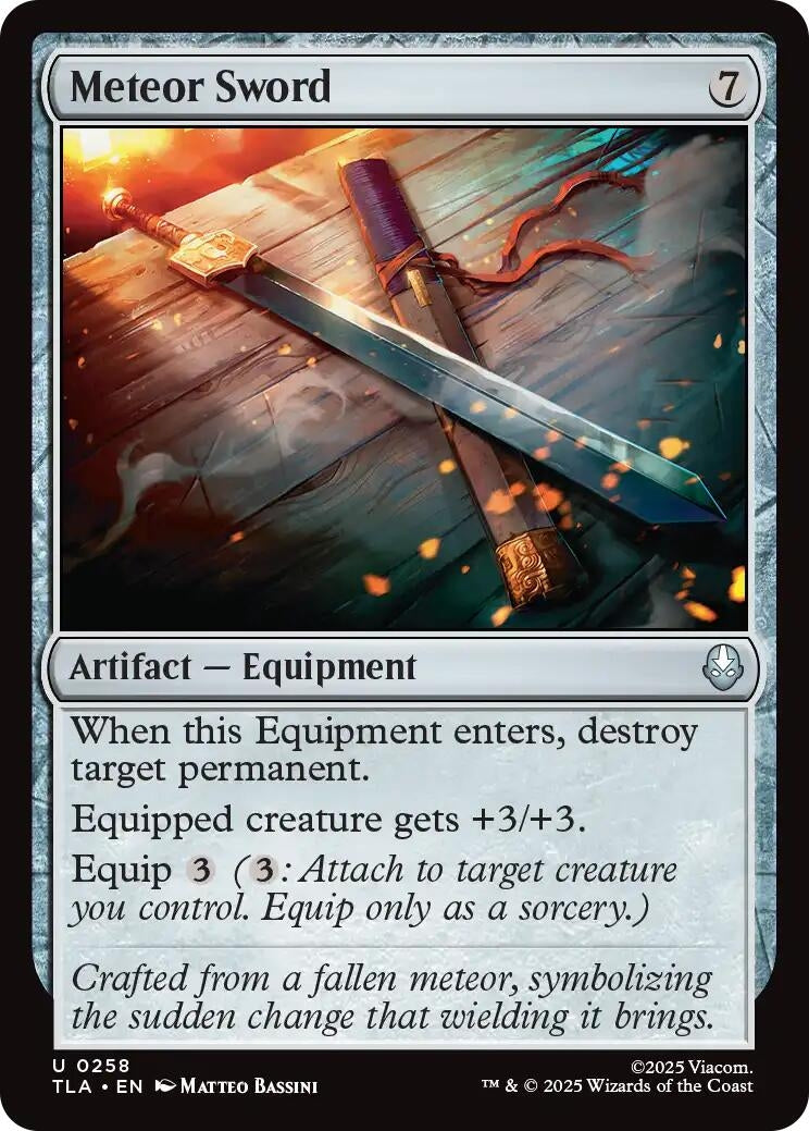 Image for Meteor Sword (258) (TLA) - Magic: The Gathering