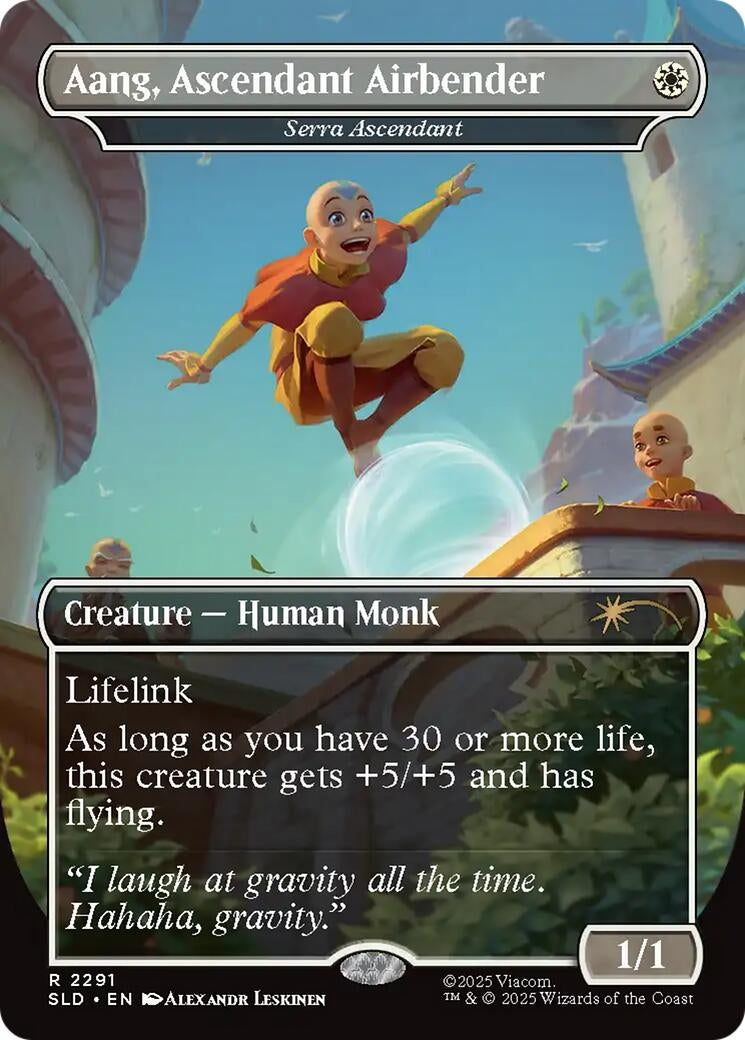 Image for Aang, Ascendant Airbender - Serra Ascendant (2291) (SLD) - Magic: The Gathering