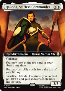 Image for Hakoda, Selfless Commander (Extended Art) (366) (TLA) - Magic: The Gathering