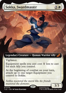 Image for Sokka, Swordmaster (Extended Art) (174) (TLE) - Magic: The Gathering