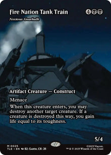 Image for Fire Nation Tank Train - Noxious Gearhulk (Borderless) (25) (TLE) - Magic: The Gathering