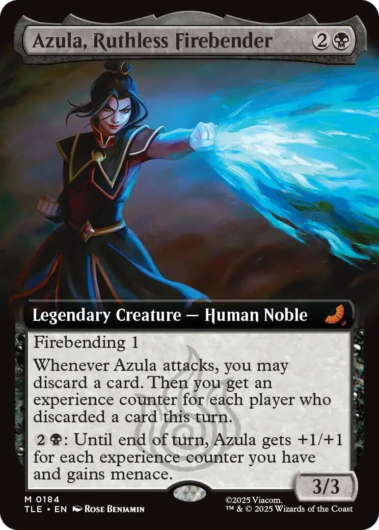 Image for Azula, Ruthless Firebender (Extended Art) (184) (TLE) - Magic: The Gathering