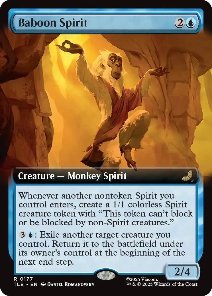 Image for Baboon Spirit (Extended Art) (177) (TLE) - Magic: The Gathering