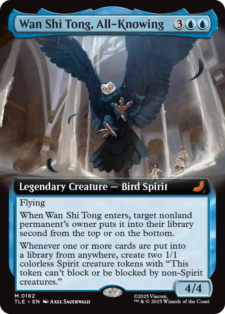 Image for Wan Shi Tong, All-Knowing (Extended Art) (182) (TLE) - Magic: The Gathering