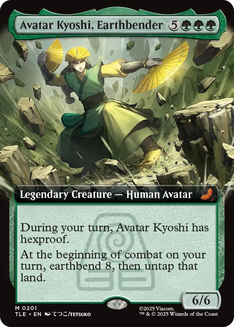 Image for Avatar Kyoshi, Earthbender (Extended Art) (201) (TLE) - Magic: The Gathering