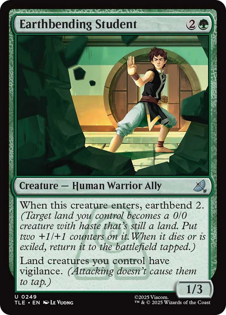 Image for Earthbending Student (249) (TLE) - Magic: The Gathering