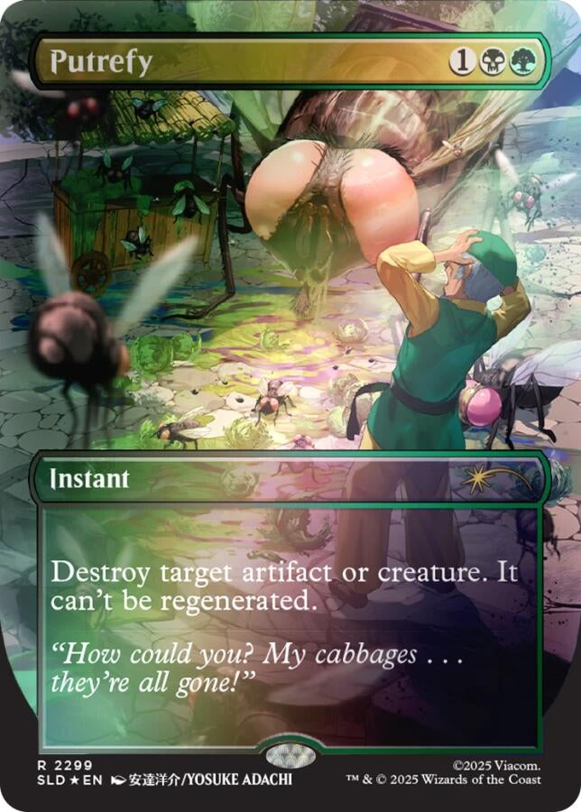 Image for Putrefy (Rainbow Foil) (2299) (SLD) - Magic: The Gathering