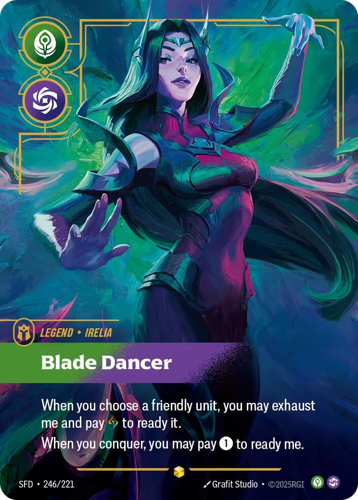 Image for Irelia - Blade Dancer (Overnumbered) (246/221) (SFD) - Riftbound: League of Legends Trading Card Game