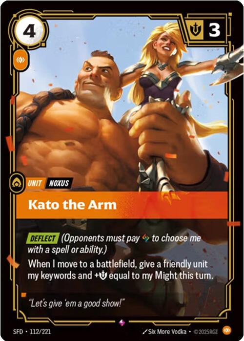 Image for Kato the Arm (112/221) (SFD) - Riftbound: League of Legends Trading Card Game