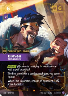 Image for Draven - Audacious (148/221) (SPF) - Riftbound: League of Legends Trading Card Game
