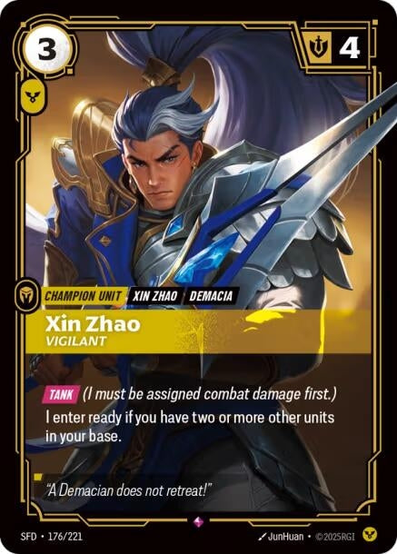 Xin Zhao - Vigilant (176/221) (SPF)