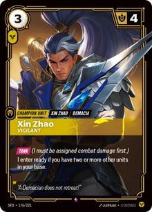 Xin Zhao - Vigilant (176/221) (SPF)