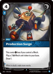 Production Surge (076/221) (SPF)
