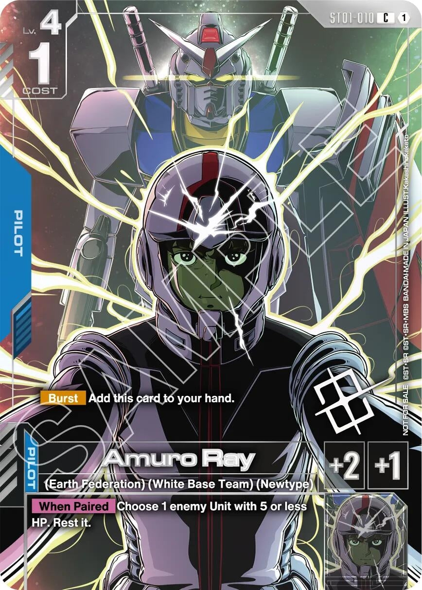 Image for Amuro Ray (Regional Championship) (ST01-010) (GCG-PR) - Gundam Card Game