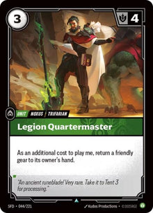Image for Legion Quartermaster (044/221) (SFD) - Riftbound: League of Legends Trading Card Game