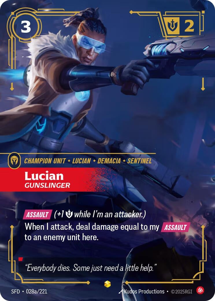 Lucian - Gunslinger (Alternate Art) (028a/221) (SPF)
