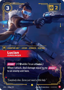 Lucian - Gunslinger (Alternate Art) (028a/221) (SPF)