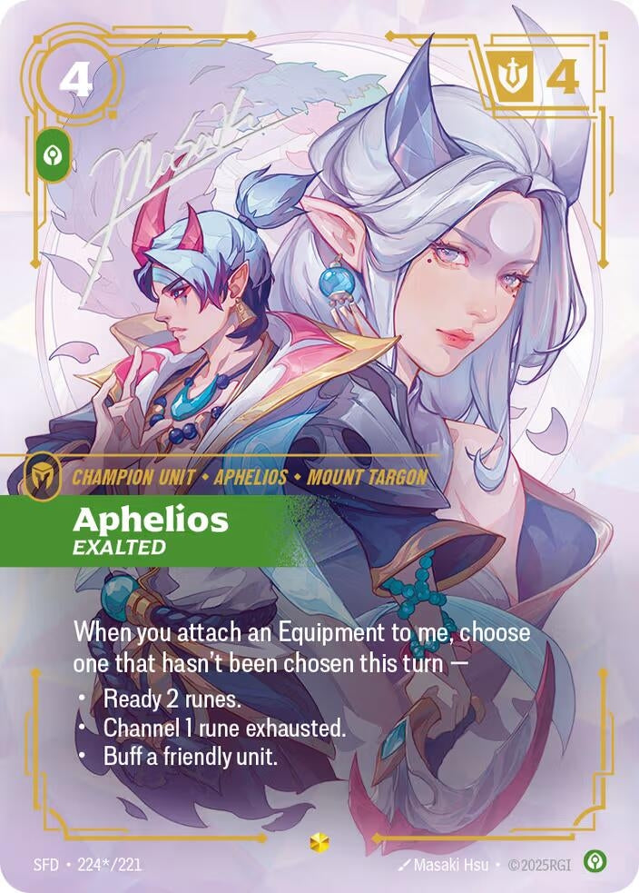 Aphelios - Exalted (Signature) (224*/221) (SPF)