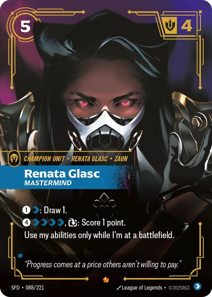Image for Renata Glasc - Mastermind (088/221) (SPF) - Riftbound: League of Legends Trading Card Game