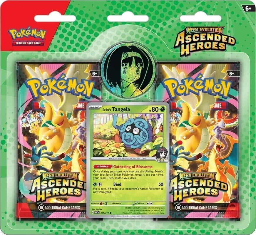 Image for Mega Evolution: Ascended Heroes Collection - Erika (3-Tab) - Pokemon