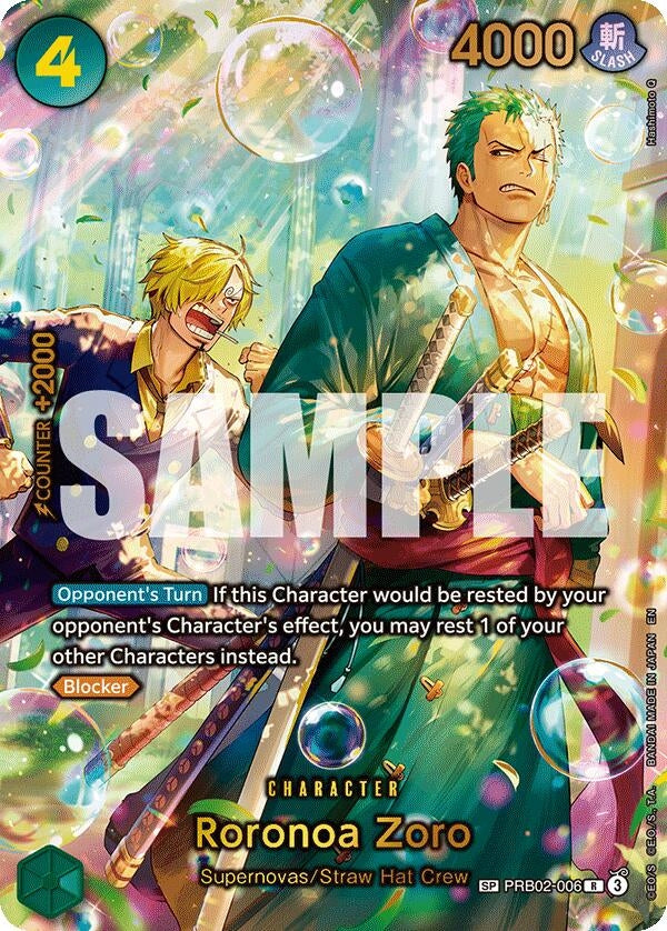 Roronoa Zoro - PRB02-006 (SP) (PRB02-006) (OP14)