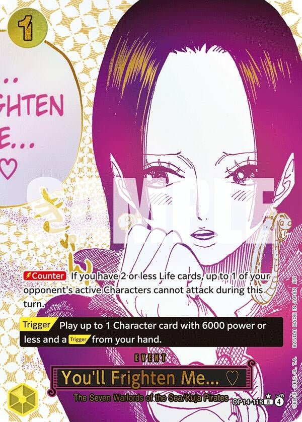 You'll Frighten Me... (Alternate Art) (OP14-118) (OP14)