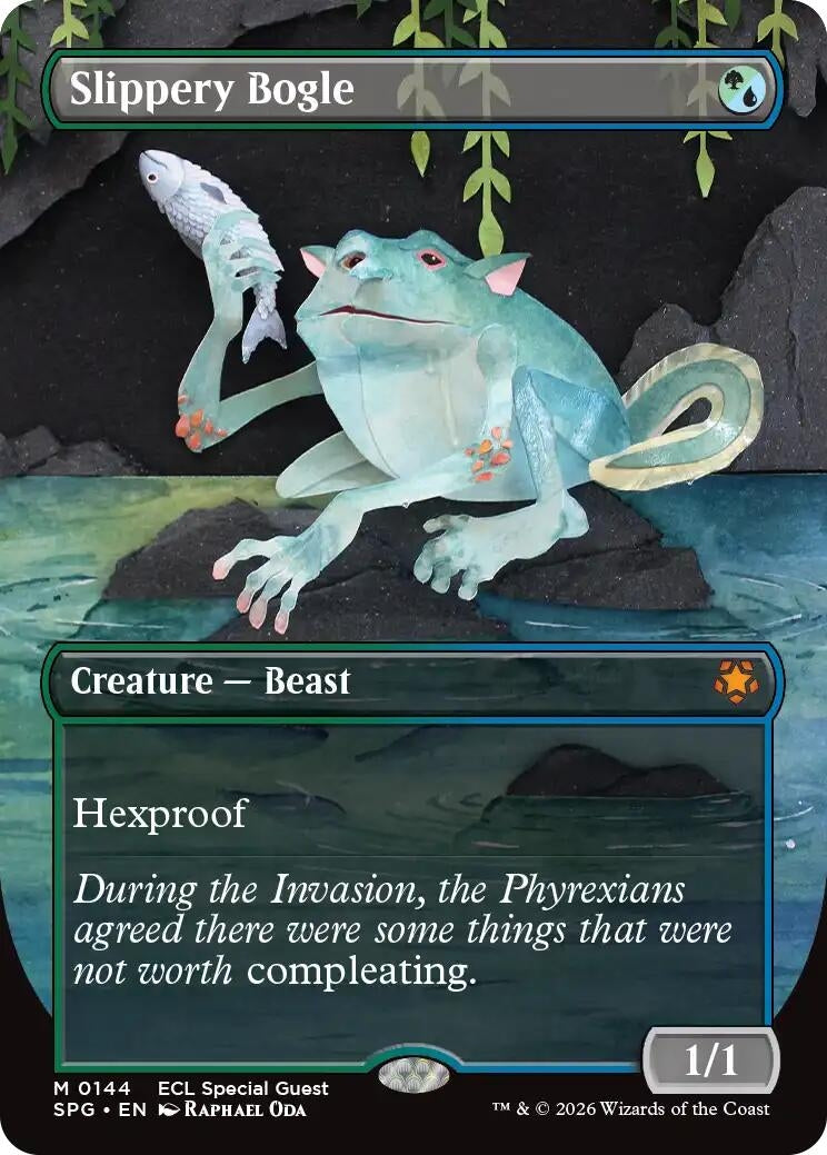 Image for Slippery Bogle (Borderless) (144) (SPG) - Magic: The Gathering