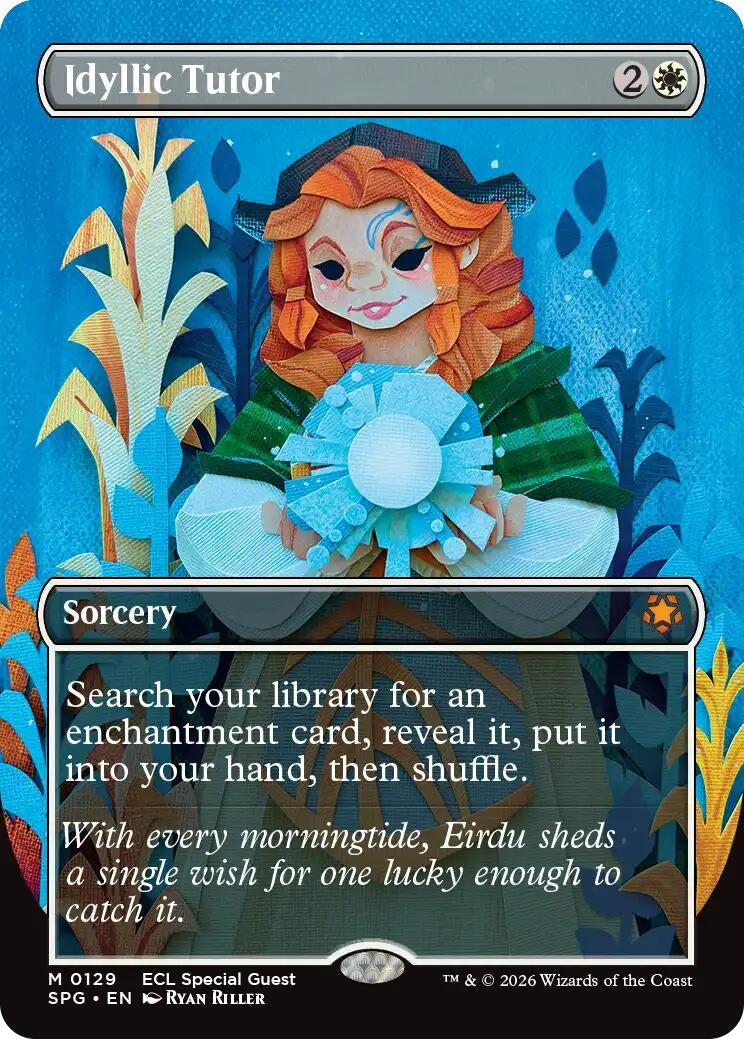 Image for Idyllic Tutor (Borderless) (129) (SPG) - Magic: The Gathering