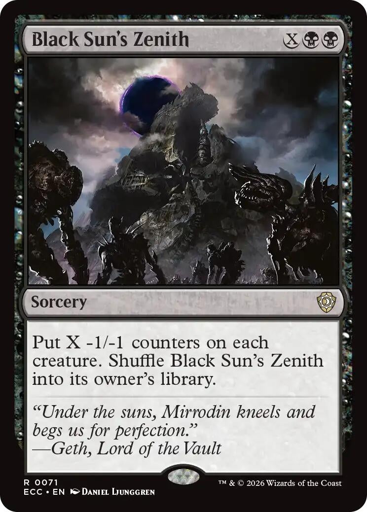 Image for Black Sun's Zenith (71) - Magic: The Gathering