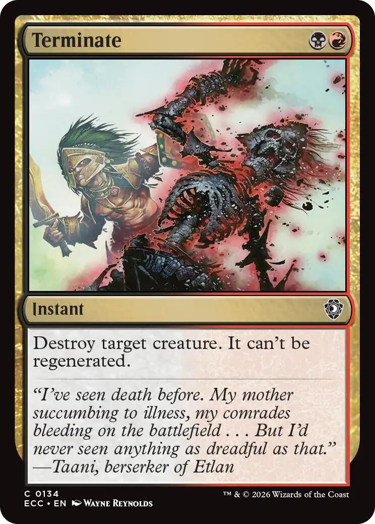 Image for Terminate (134) - Magic: The Gathering