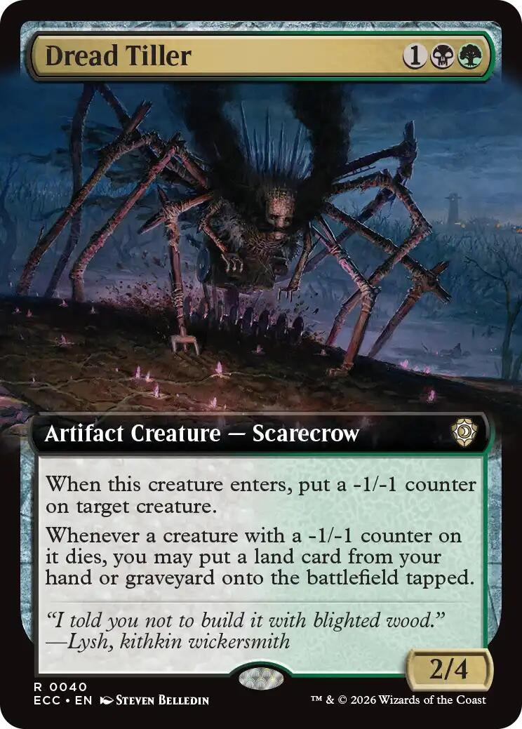 Image for Dread Tiller (Extended Art) - Magic: The Gathering
