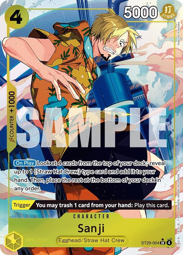 Image for Sanji (Full Art) (ST29-004) (ST-29) - One Piece Card Game