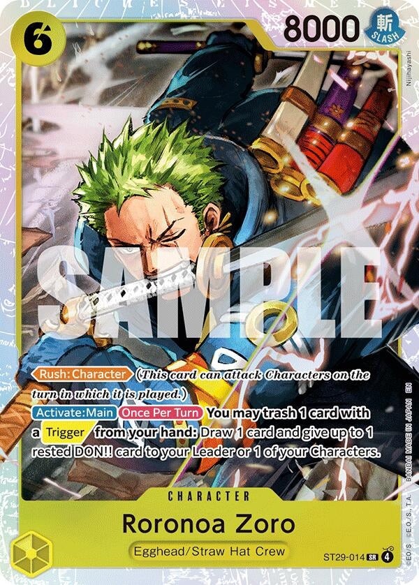 Image for Roronoa Zoro (ST29-014) (ST-29) - One Piece Card Game