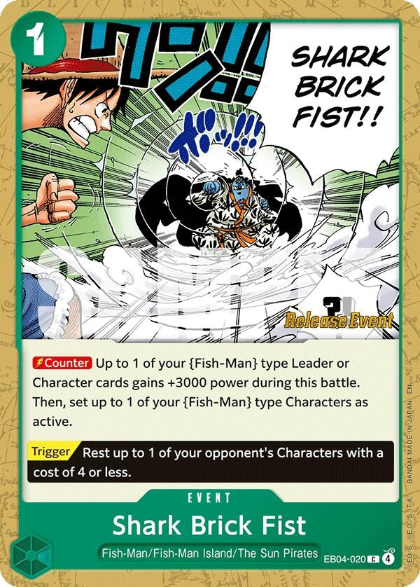 Image for Shark Brick Fist (EB04-020) (OP14 RE) - One Piece Card Game