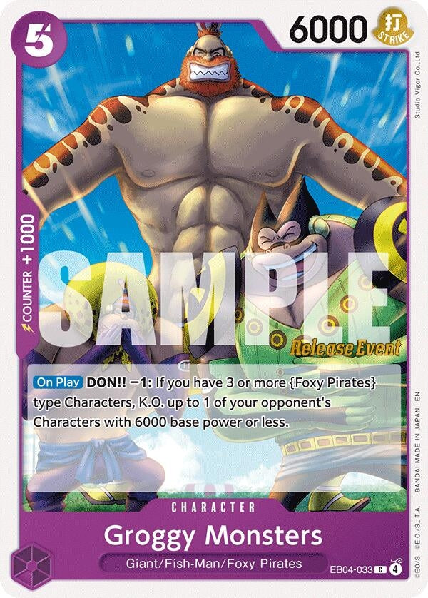 Image for Groggy Monsters (EB04-033) (OP14 RE) - One Piece Card Game