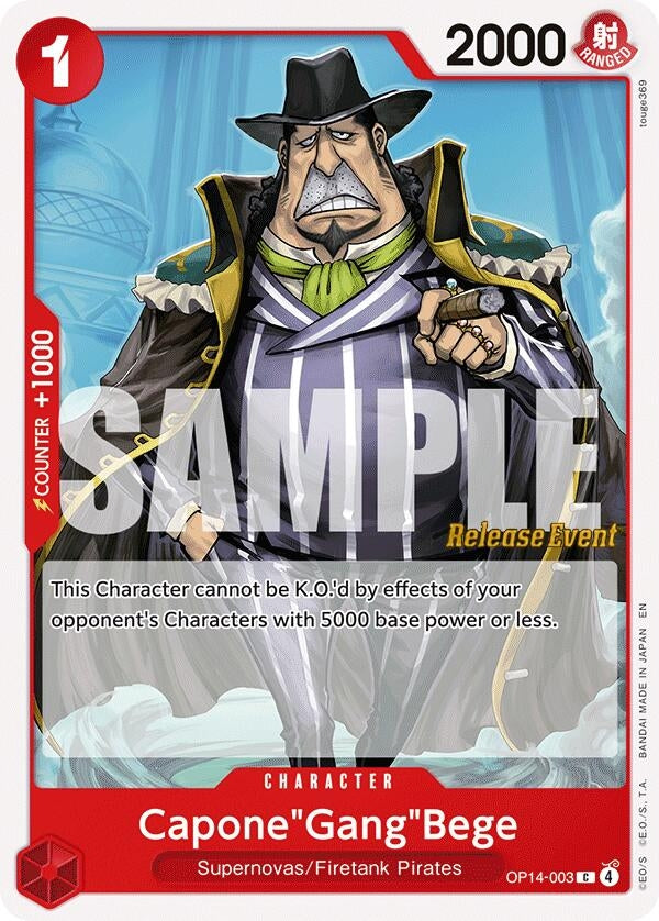 Image for Capone"Gang"Bege (OP14-003) (OP14 RE) - One Piece Card Game