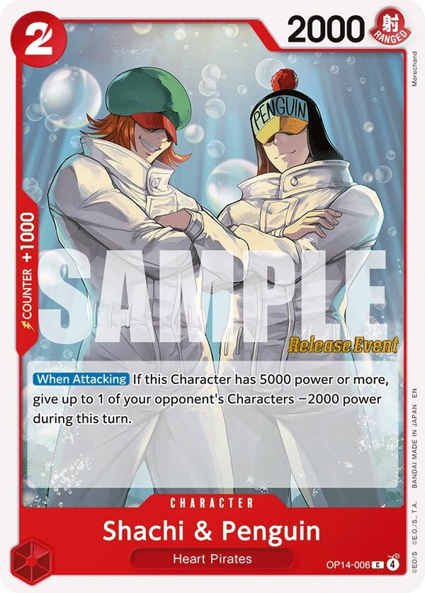 Image for Shachi & Penguin (OP14-006) (OP14 RE) - One Piece Card Game
