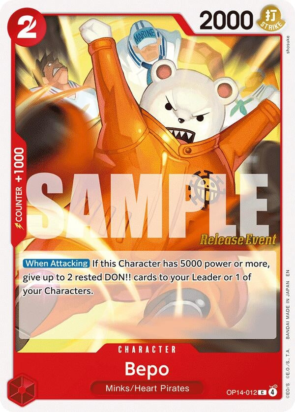 Image for Bepo (OP14-012) (OP14 RE) - One Piece Card Game