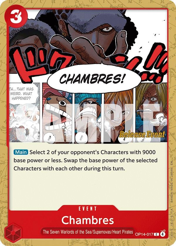 Image for Chambres (OP14-017) (OP14 RE) - One Piece Card Game