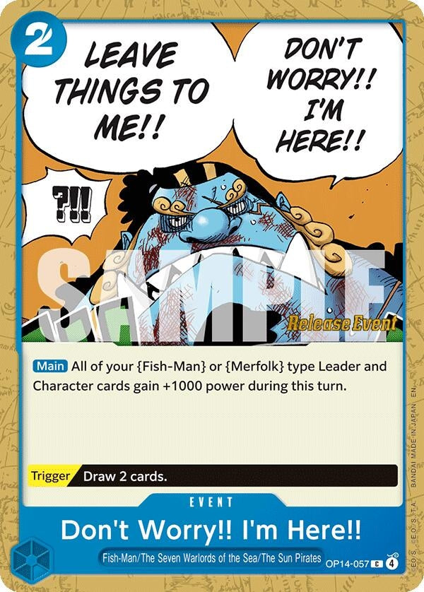 Image for Don't Worry!! I'm Here!! (OP14-057) (OP14 RE) - One Piece Card Game