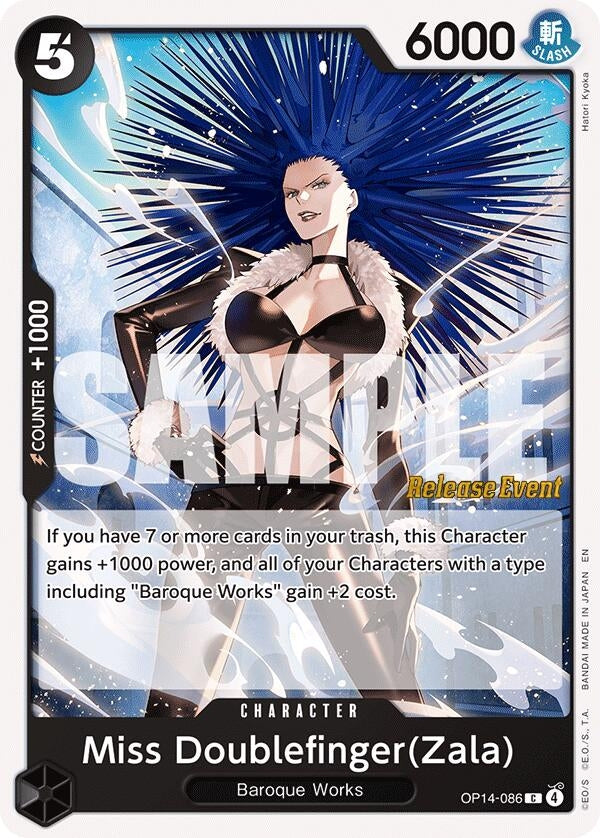 Image for Miss Doublefinger(Zala) (OP14-086) (OP14 RE) - One Piece Card Game