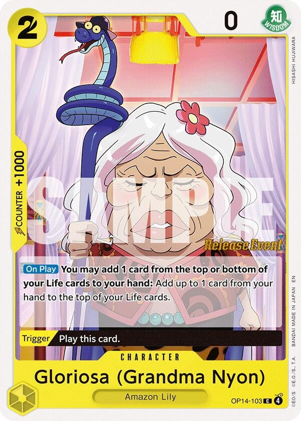 Image for Gloriosa (Grandma Nyon) (OP14-103) (OP14 RE) - One Piece Card Game